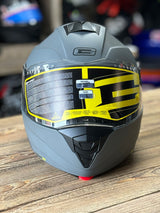 G-Mac Concept Evo Modular Flip Up DVS Motorcycle Helmet Satin Gunmetal - Large