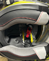 G-Mac Glide Evo Modular Flip Up DVS Motorcycle Helmet Fluo Yellow - XL