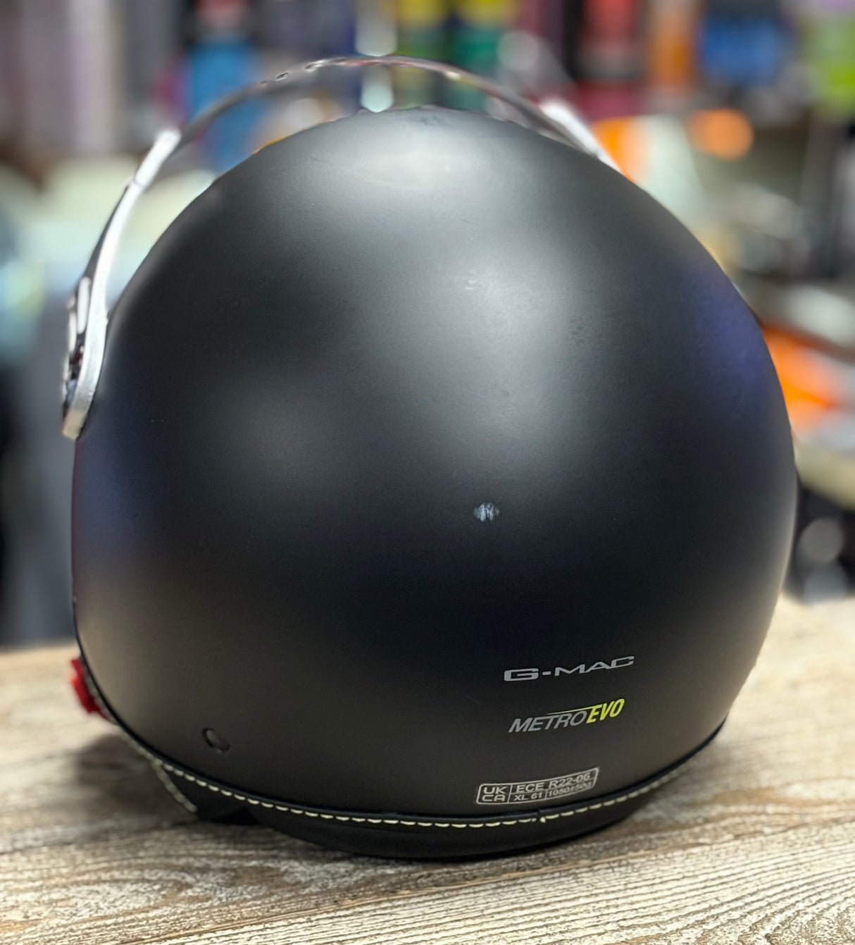 G-Mac Metro Evo Jet Open Face Motorcycle Helmet Satin Black - XL