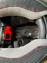 G-Mac Glide Evo Modular Flip Up DVS Motorcycle Helmet Black/Red/Grey - XL