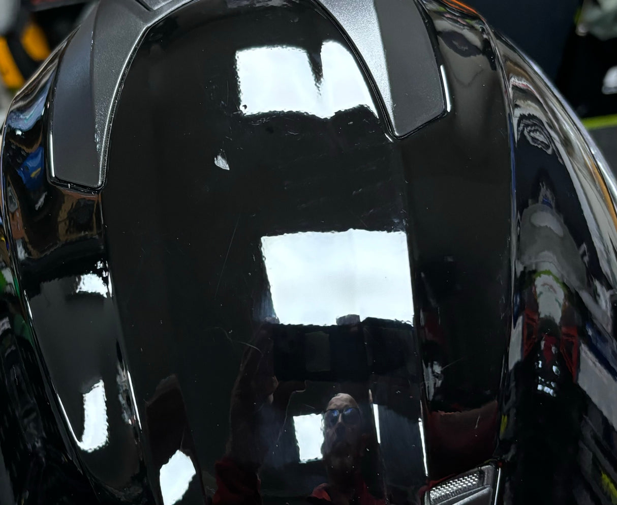 G-Mac Glide Evo Modular Flip Up DVS Motorcycle Helmet Gloss Black - Medium