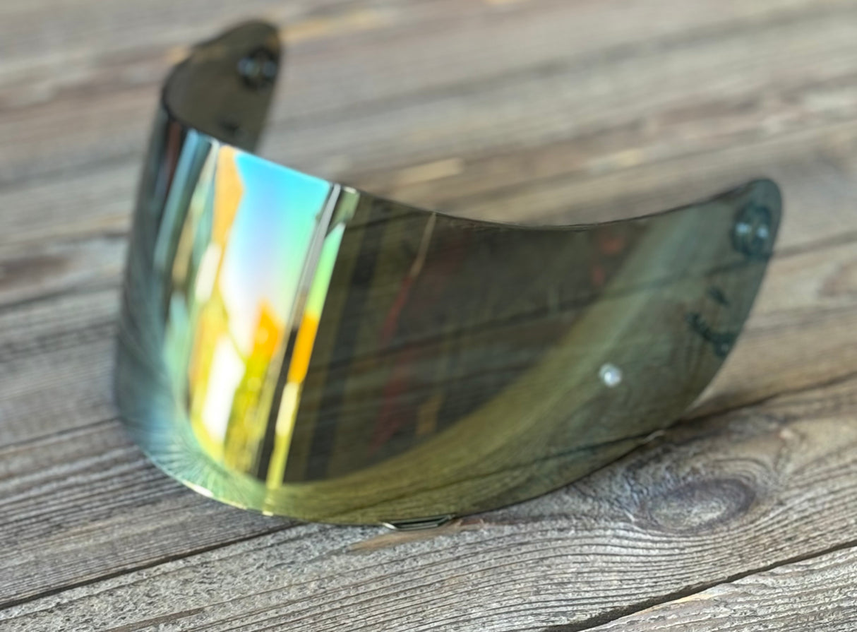 Shoei CF1-V/CX1-V Visor XR1000/Raid 2/X-Spirit/Multitec Helmet - Orange Iridium