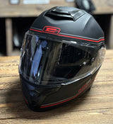 G-Mac Glide Evo Modular Flip Up DVS Motorcycle Helmet Black/Red/Grey - Large