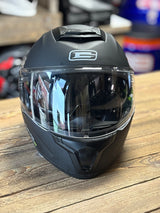 G-Mac Glide Evo Modular Flip Up DVS Motorcycle Helmet Satin Black - Medium