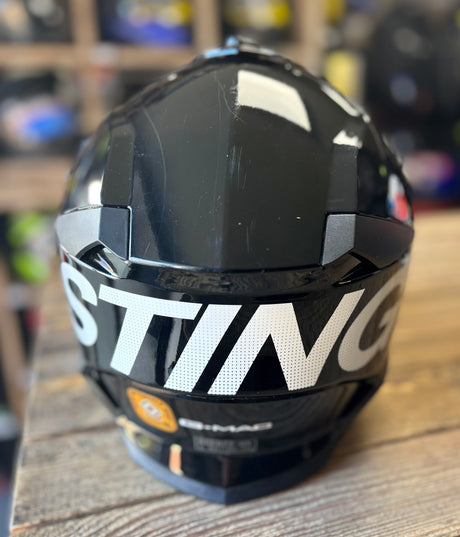 G-Mac Sting Evo MX ACU Gold Motocross Motorcycle Helmet Black/White - Large