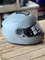 G-Mac Axis Evo 2.0 Modular Flip Up DVS Motorcycle Helmet - Matt Grey XL