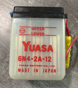 Yuasa  6N4-2A-12 Motorcycle Battery - 6V (No Acid Included)