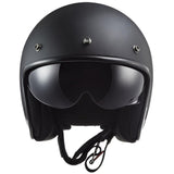 LS2 OF601 Bob II Open Face Motorcycle Helmet - Solid Matt Black