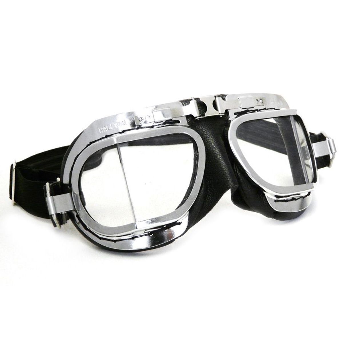 Halcyon Mark 8 Deluxe Classic Goggles - Premium Black Leather