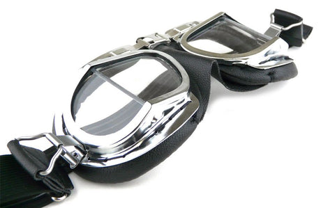 Halcyon Mark 8 Deluxe Classic Goggles - Premium Black Leather