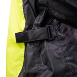 MIDA Waterproof Mesh Lined Over Jacket - Black/Fluo Yellow