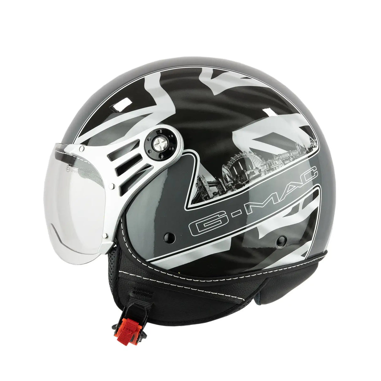G-Mac Metro Evo Jet Open Face Motorcycle Helmet