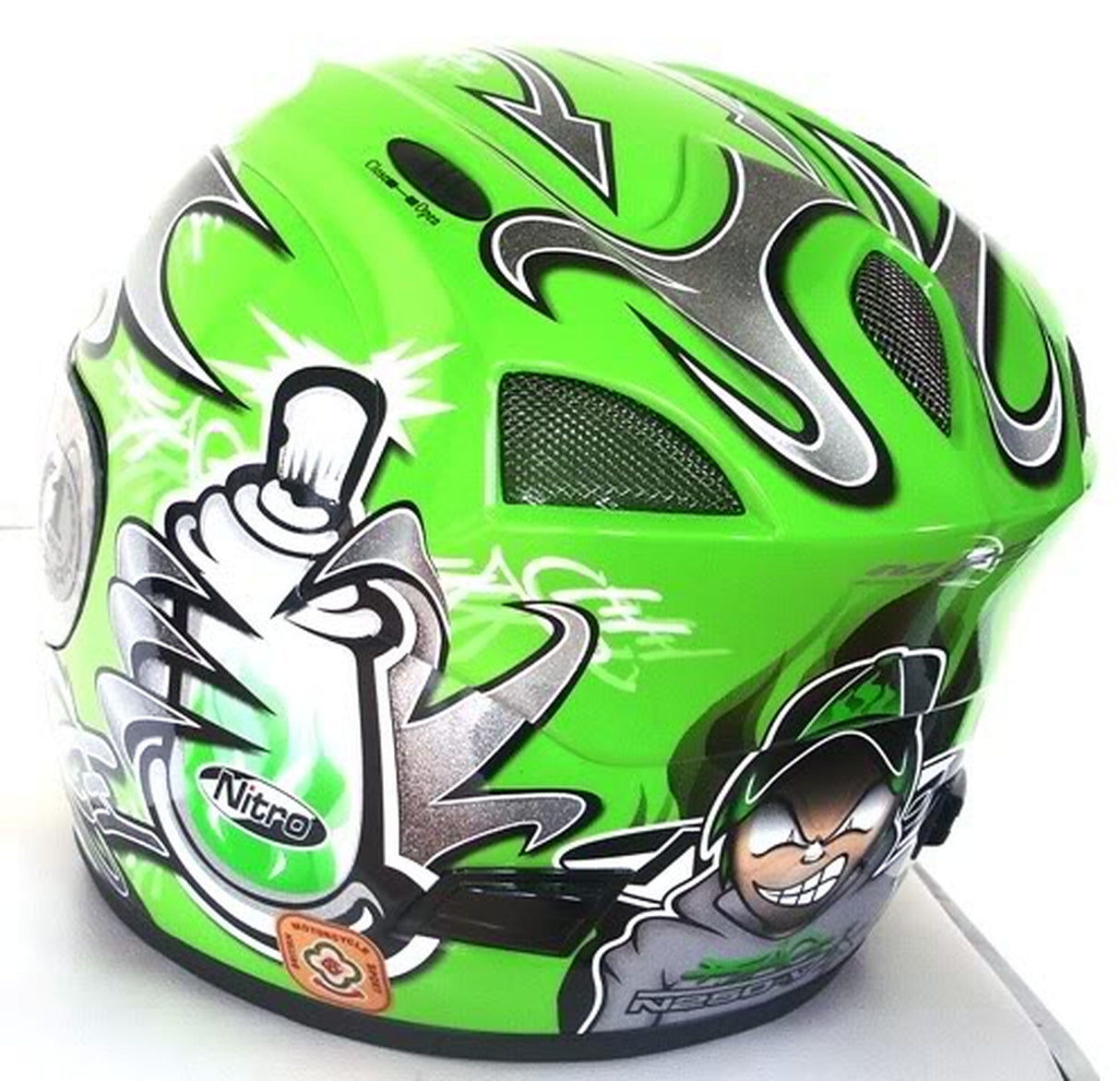 Nitro N250-VX / G-Mac / Takachi / Motorcycle Helmet X Visor - Chrome
