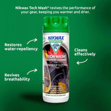Nikwax Tech Wash Technical Cleaner for Waterproof Clothing 300ml