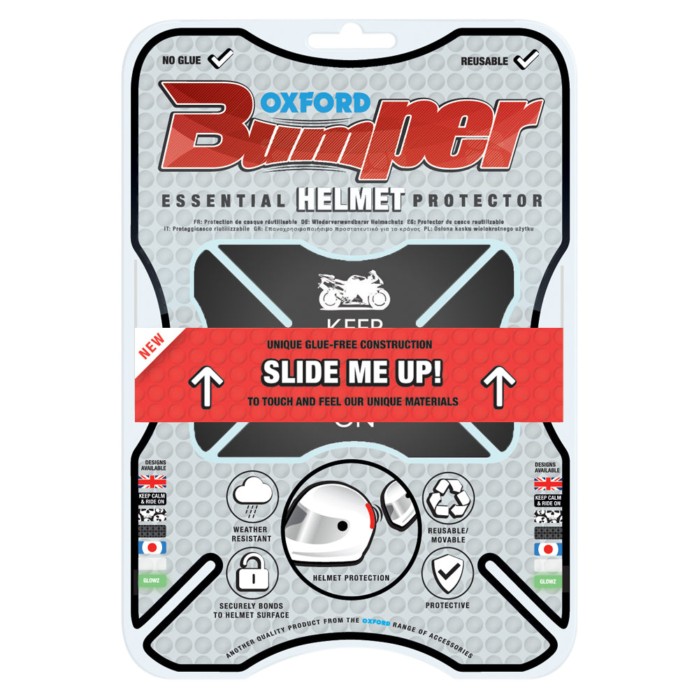 Oxford Essential Motorcycle Helmet Bumper - Ride On