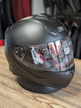 G-Mac Roar Evo Full Face Fibreglass Motorcycle Helmet Satin Black M