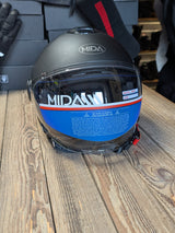 MIDA MV-6 Open Face Jet DVS Motorcycle Helmet Matt Black XL
