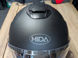 MIDA MV-6 Open Face Jet DVS Motorcycle Helmet Matt Black XL
