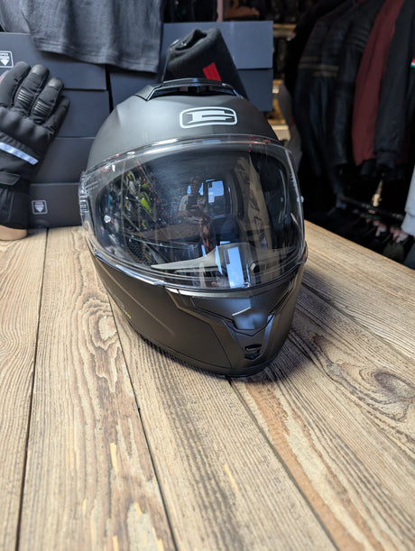 G-Mac Glide Evo Flip Front Motorcycle Helmet Satin Black XL