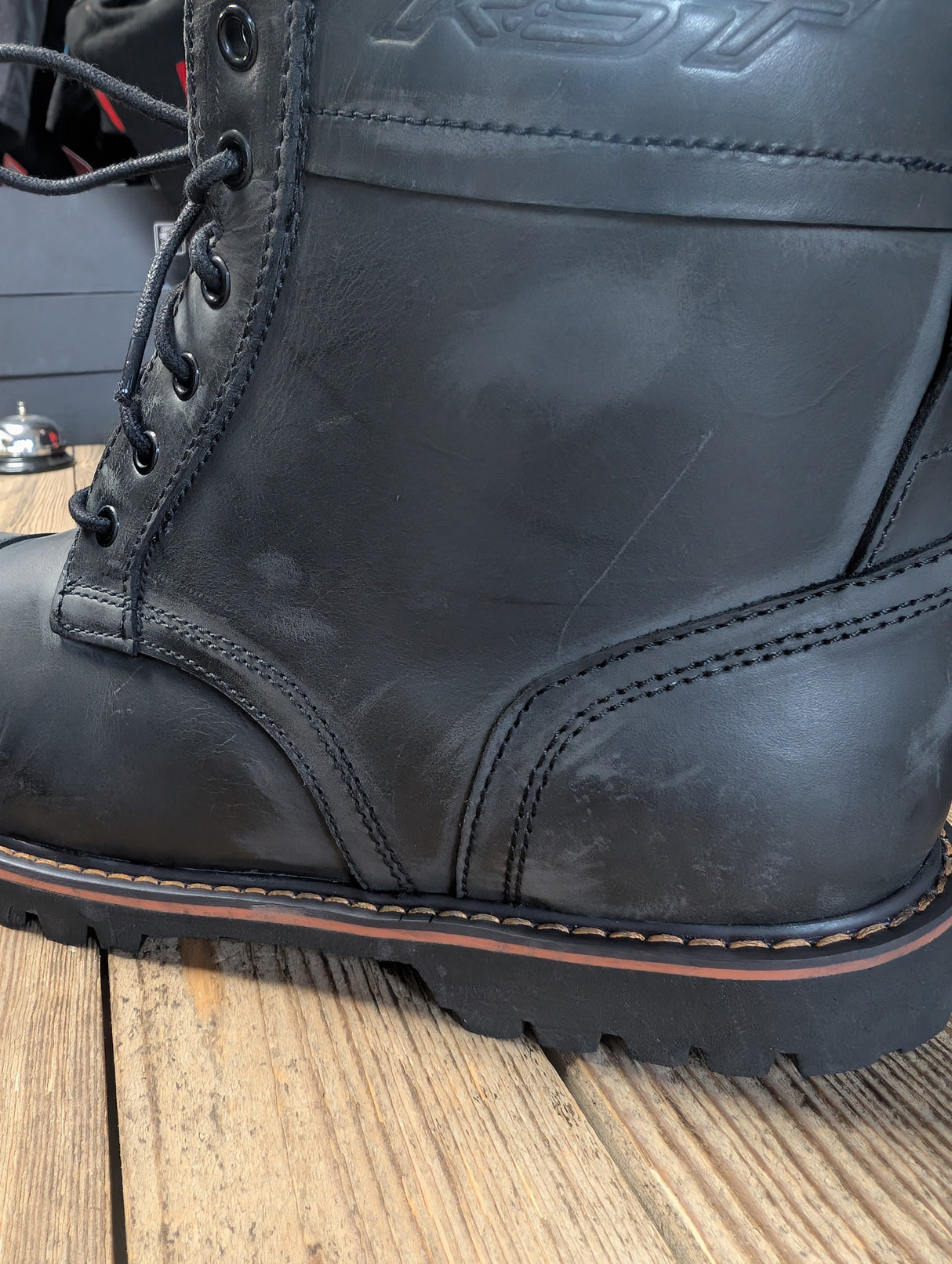 RST Roadster CE Waterproof Mens Boot Black 45 (Distressed)