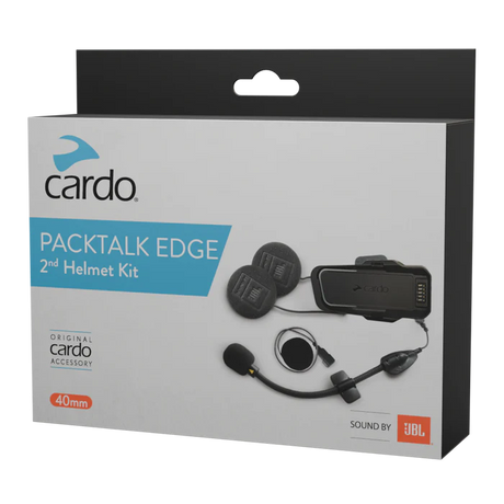 Cardo 2nd Helmet Intercom Kit for Packtalk Edge / Packtalk Pro Sound by JBL