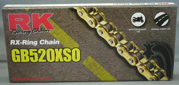 RK GB520XSO/Z1 Motorcycle Chain Gold