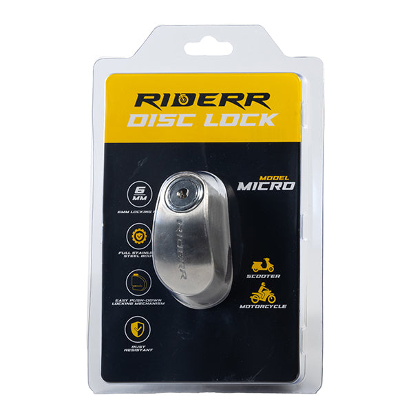 Riderr Stainless Steel Micro Disc Lock