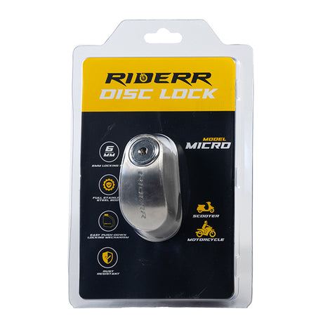 Riderr Stainless Steel Micro Disc Lock