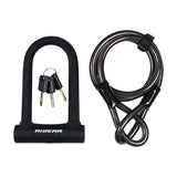 Riderr Double Locking U Lock + Cable