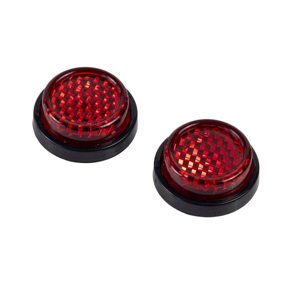 Riderrr 2x20mm Self Adhesive Red Reflectors