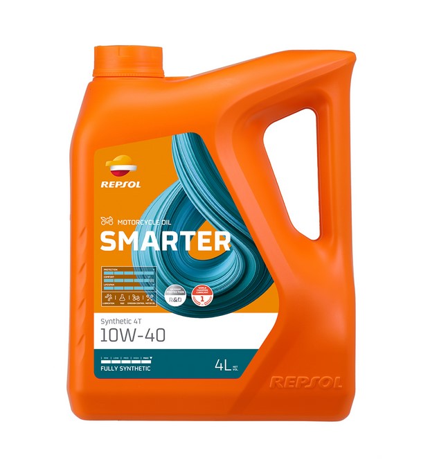 Repsol Smarter Fully Synthetic 4T 4 Stroke 10W-40 Motorcycle Engine Oil