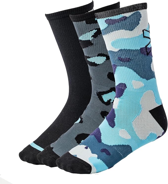 SPADA MTB Crew Socks, UK 9-12 - Camo/Leopard/Black - Size UK9-12