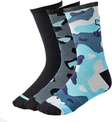 SPADA MTB Crew Socks, UK 9-12 - Camo/Leopard/Black - Size UK9-12