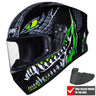SMK Stellar Full Face Motorcycle Helmet + Free Dark Visor