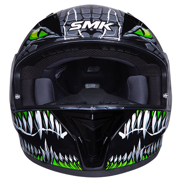 SMK Stellar Full Face Motorcycle Helmet + Free Dark Visor