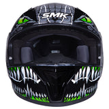 SMK Stellar Full Face Motorcycle Helmet + Free Dark Visor