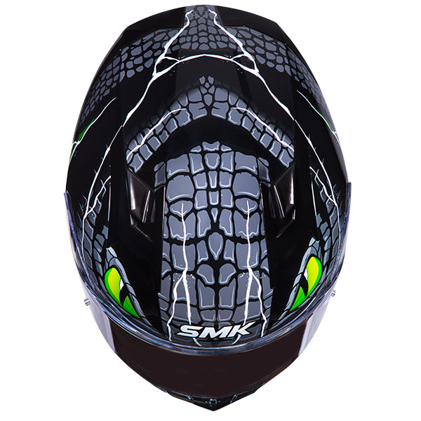SMK Stellar Full Face Motorcycle Helmet + Free Dark Visor