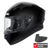 SMK Stellar Full Face Motorcycle Helmet + Free Dark Visor
