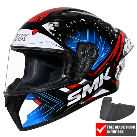 SMK Stellar Sport Full Face Helmet + Free Dark Visor