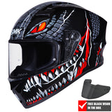 SMK Stellar Full Face Motorcycle Helmet + Free Dark Visor