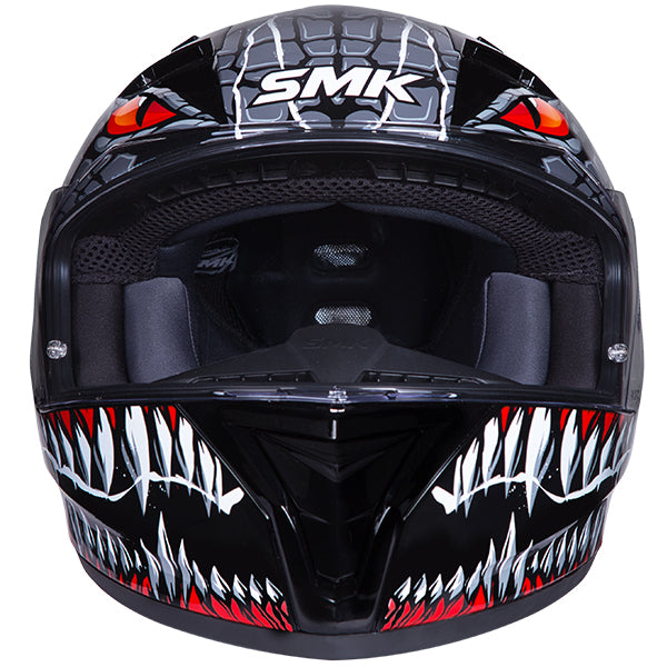 SMK Stellar Full Face Motorcycle Helmet + Free Dark Visor