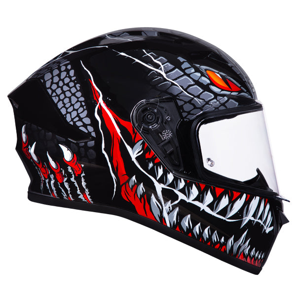 SMK Stellar Full Face Motorcycle Helmet + Free Dark Visor