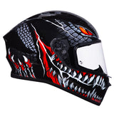 SMK Stellar Full Face Motorcycle Helmet + Free Dark Visor