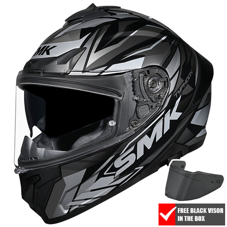 SMK Typhoon Full Face Helmet + Free Dark Visor