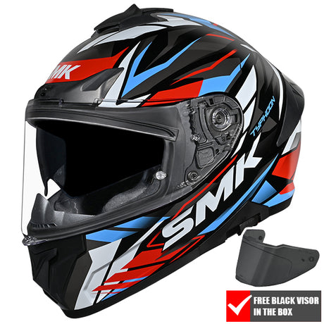 SMK Typhoon Full Face Helmet + Free Dark Visor
