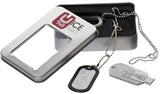 U-TAG ICE In Case Of Emergency - Dog Tag + Gift Tin - CE And FCC Approved