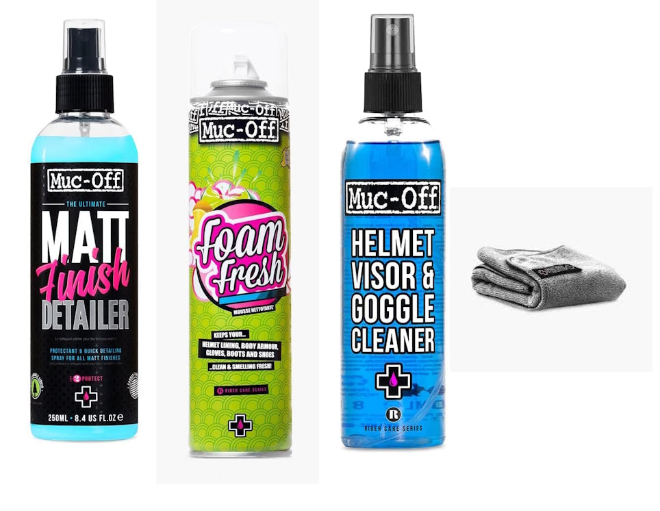 Ultimate Helmet Care Cleaning Bundle Kit