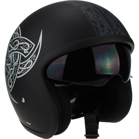 Viper RS-V06 Jorvik Open Face Jet Retro Scooter Motorcycle Helmet - Medium