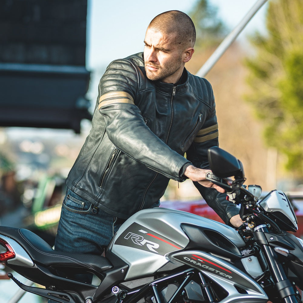 Spada Wyatt Classic Vintage CE AAA Leather Jacket – MSG Bike Gear