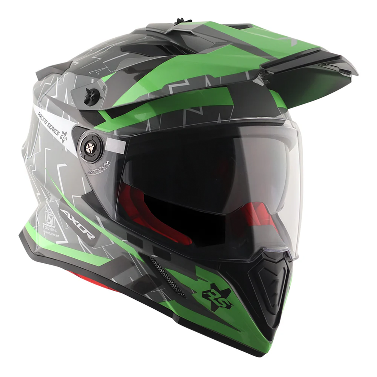 Axor X-Cross Adventure Dual Sport Helmet + FREE Dark Visor & Pinlock Insert